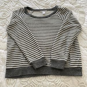 Victorias Secret Grey Striped Sweater Large